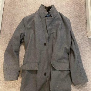 Cole Haan Grey Wool Coat L